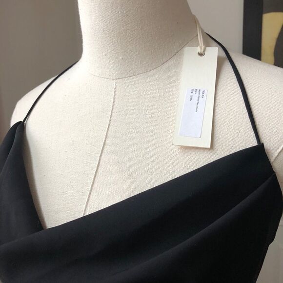 NWT Capulet Jayden Halter Neck Cami Open Back Handkerchief Black S - Picture 4 of 12